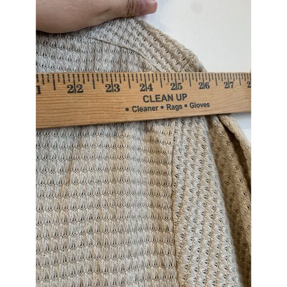 Malibu Men’s Shirt Button Down Textured Fabric Short Sleeve Beige Size 3XL NWT - Picture 4 of 12